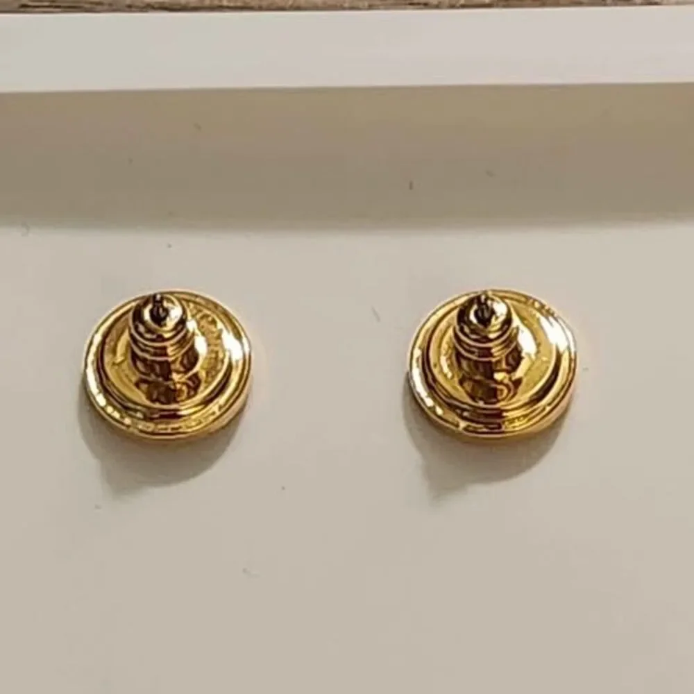 Tory Burch Goldtone Flower Earrings NEW